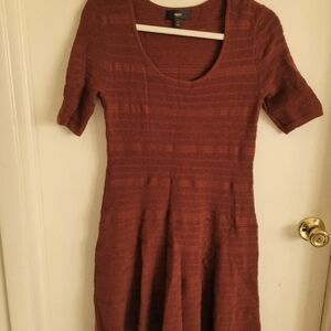 Mossimo Supply Co. Rich Burgundy Midi Dress
